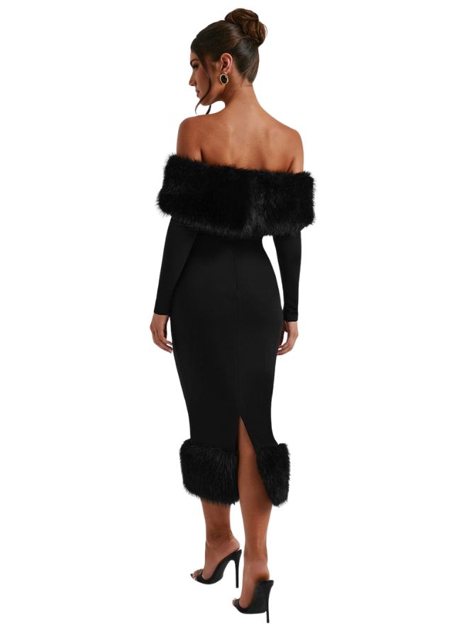 Daphne – Vestido Imperial de Piel Negra 
