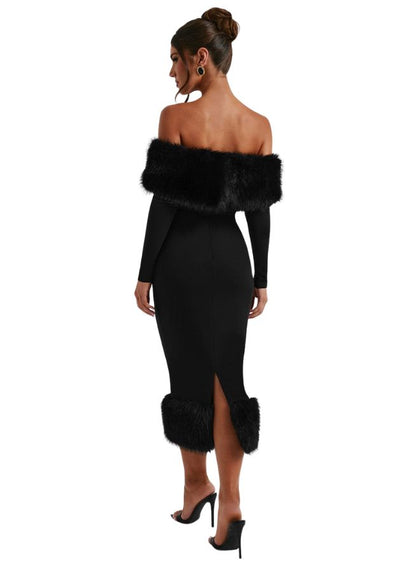Daphne – Vestido Imperial de Piel Negra 