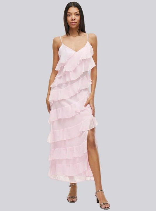 Vestido Patya - Volantes rosas