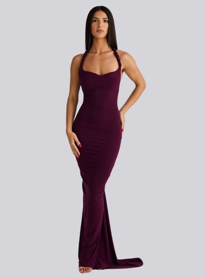 Vestido Viola Elegance – Espalda entrelazada