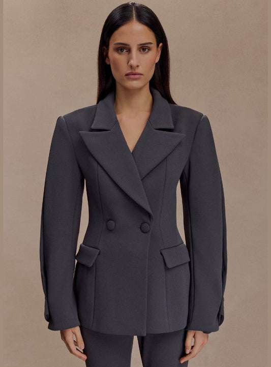 Wesley - Veste tailleur épaules sculptées