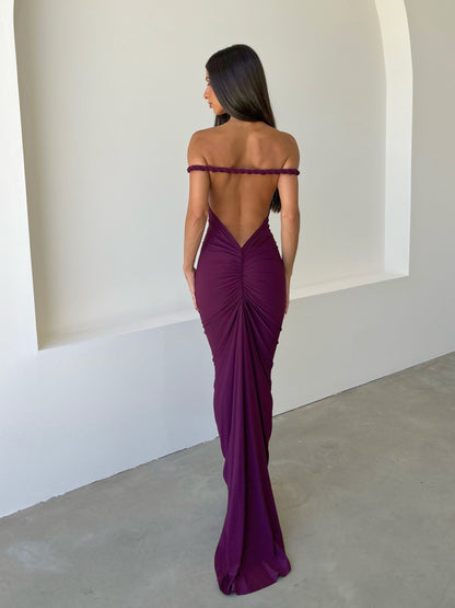 Vestido Viola Elegance – Espalda entrelazada