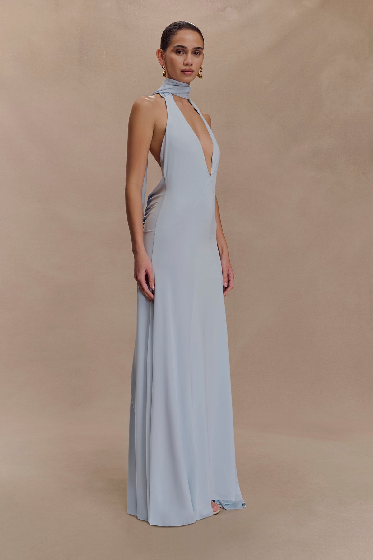 Celestia - Robe Dos Nu Foulard