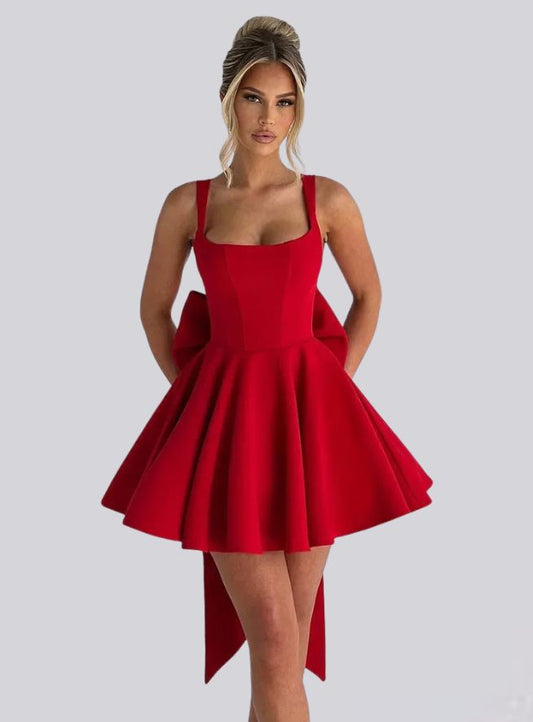 Robe Élise – Rouge Enchantée
