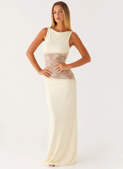 Vestido Lucinda - Aurora abierto de encaje