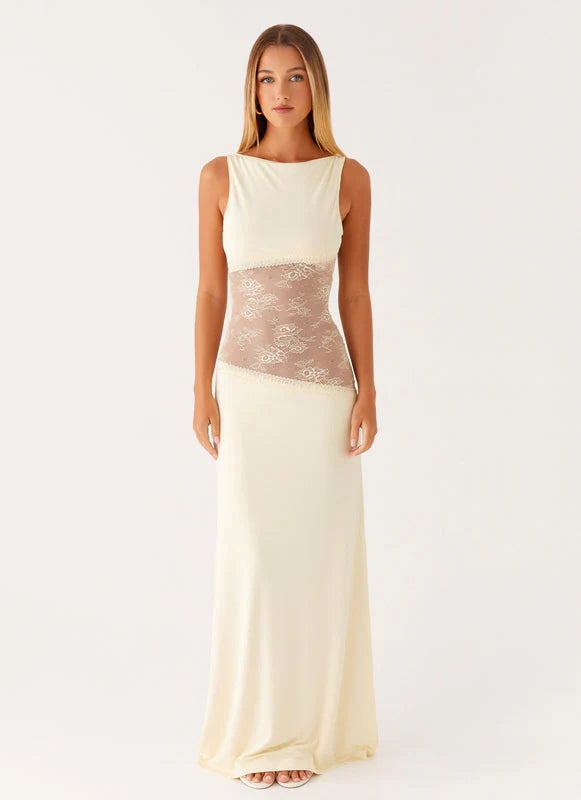 Vestido Lucinda - Aurora abierto de encaje