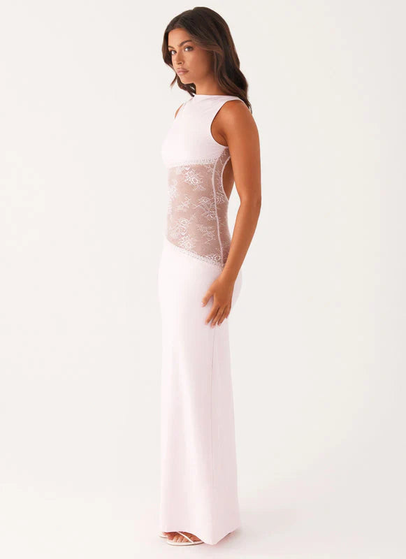 Vestido Lucinda - Aurora abierto de encaje