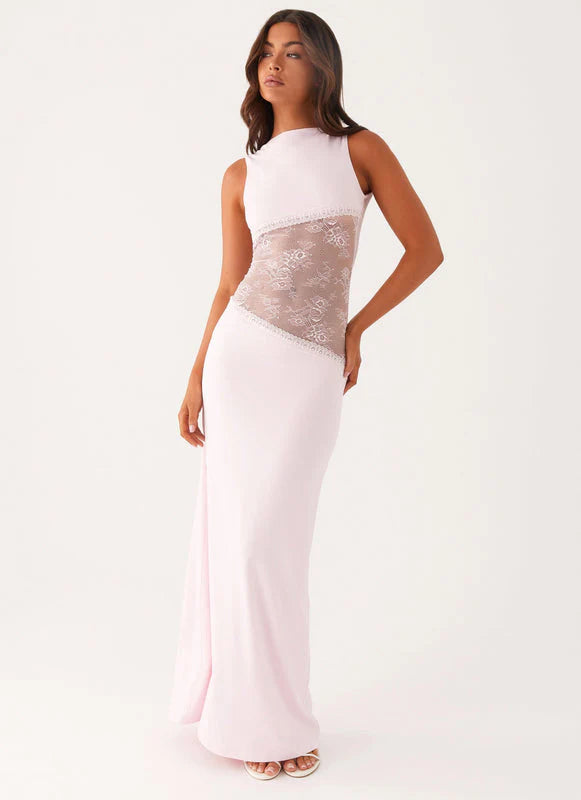 Vestido Lucinda - Aurora abierto de encaje